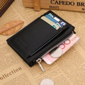 Leather Wallet with Pocket Zipper and Card Bags